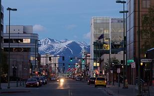 Alaska Anchorage City Street 