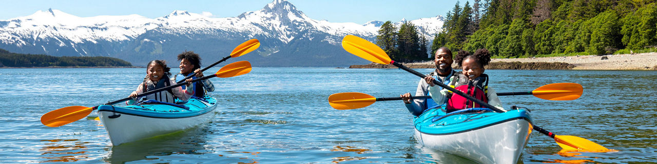 Family Kayaking in Alaska