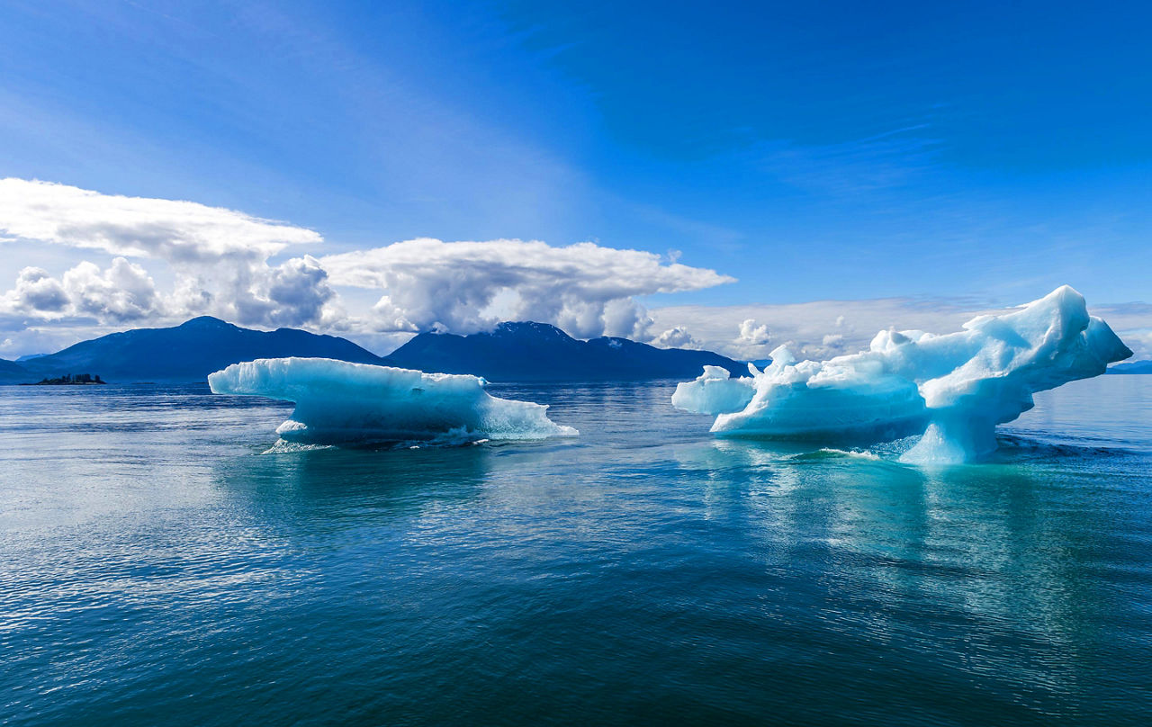 Glacier viewed from Alaska Cruise