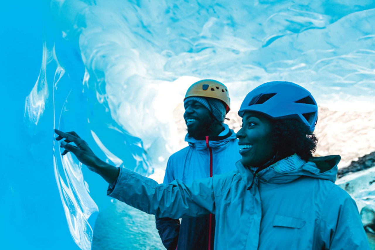 Couple on a Glacier Excursion, Juneau, Alaska