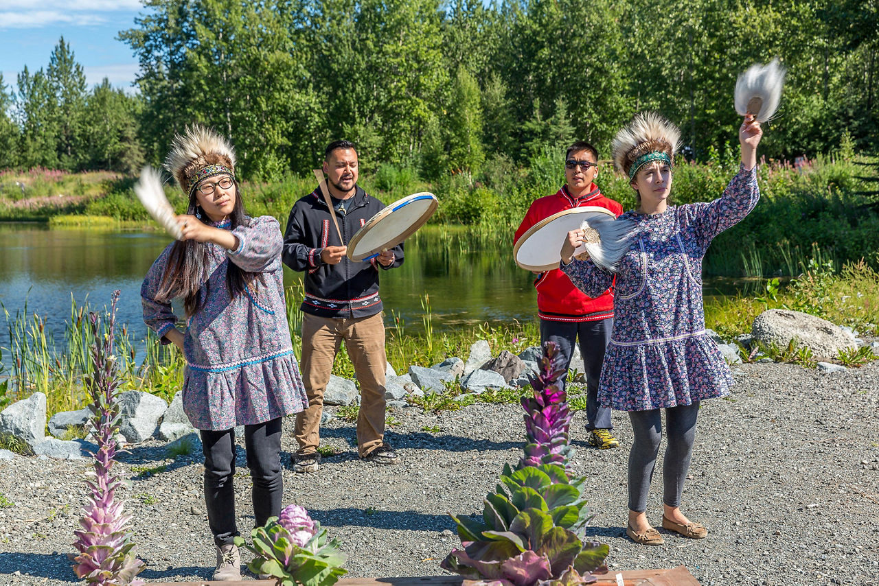 Alaska, Natives Dancing