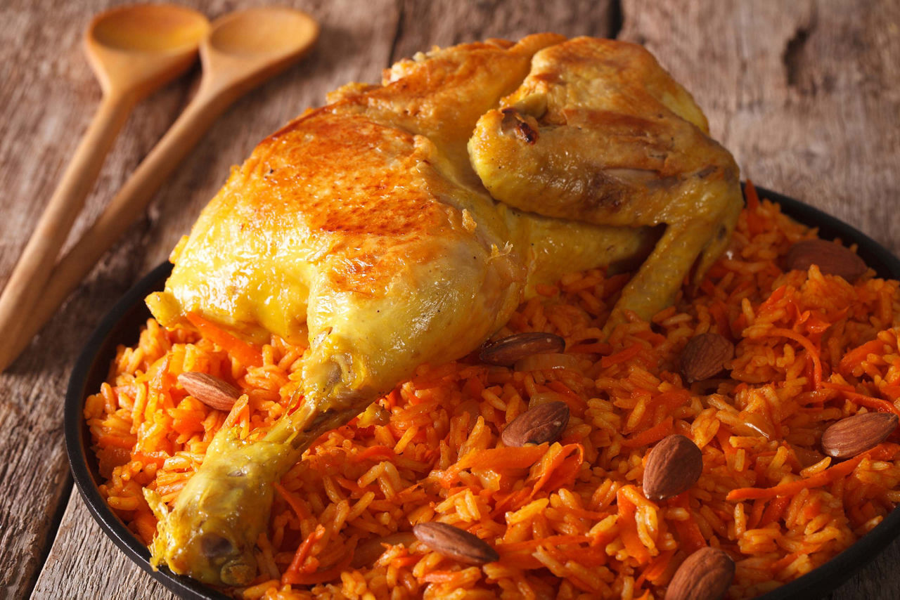 Arabic Traditional Chicken and Rice Dish