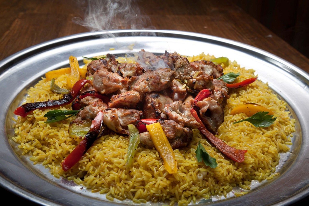 Arabic Traditional Food Chicken Shish Kabob