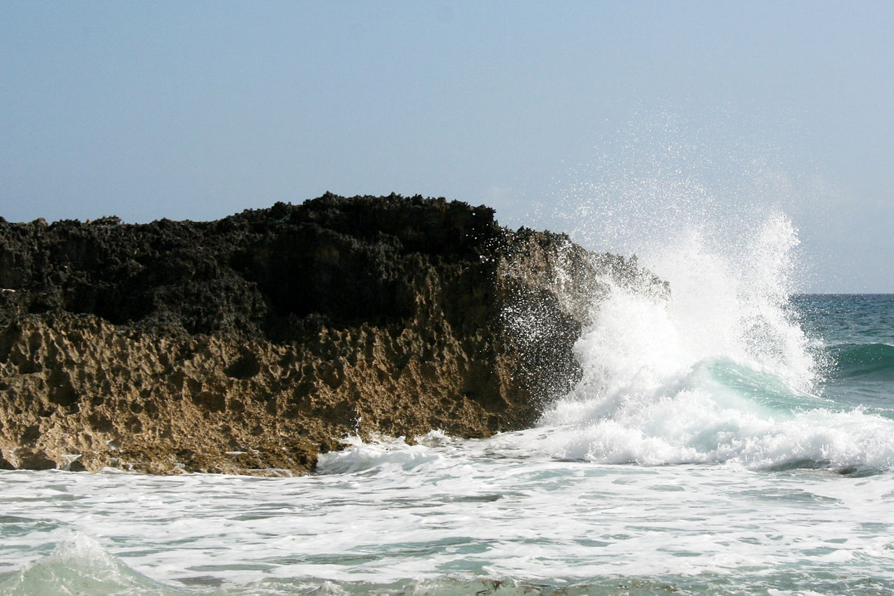 Surfers Beach Eleuthera Wave Break