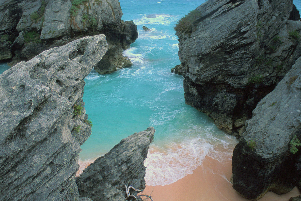 Jobson's cove beach, Bermuda.