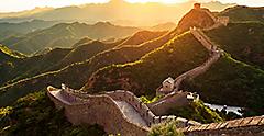 Sunset at the Great Wall Of China