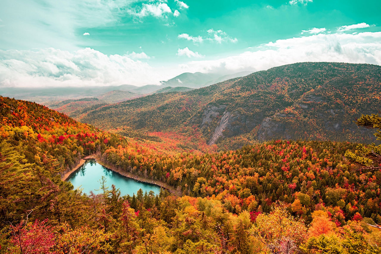 Adirondack Mountains  in Fall , New York
