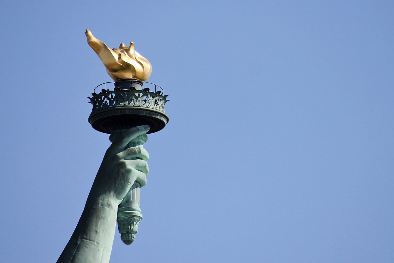 The Statue of Liberty Torch and Hand