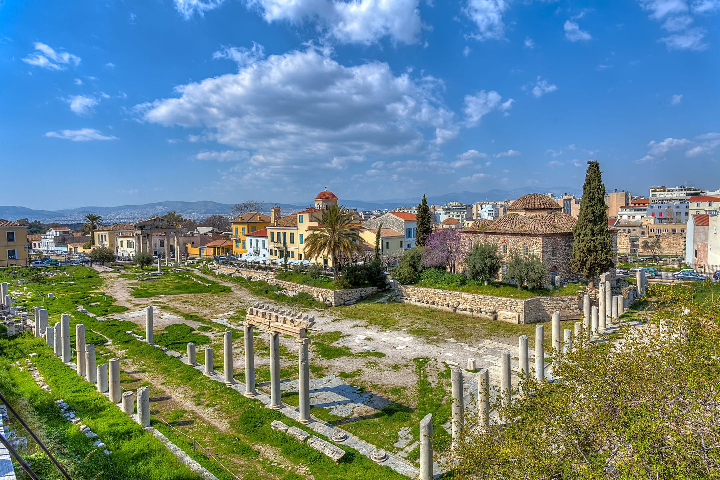 Ancient Agora ruins. - Athens, Greece