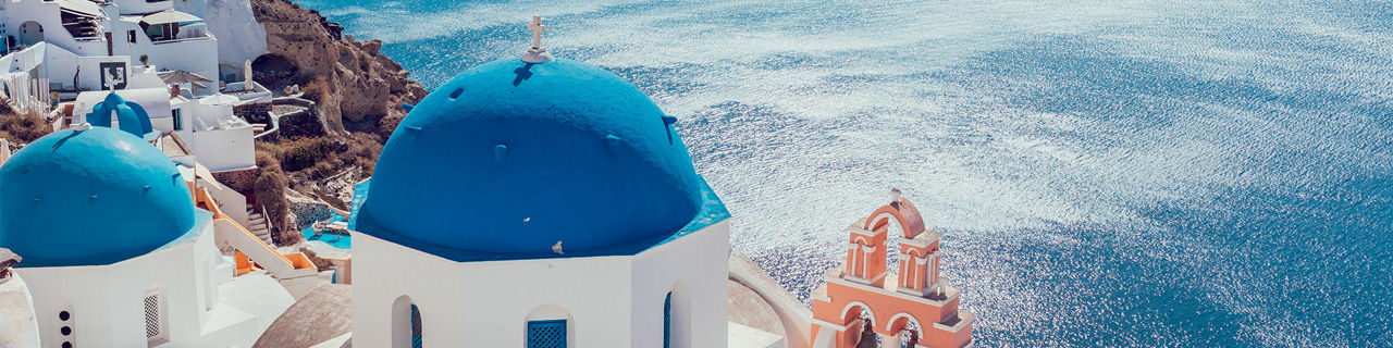 Greece Santorini Island Blue Roof