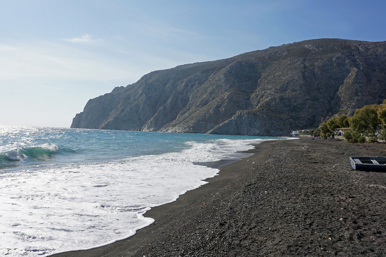 Volcanic beach, Santorini, Greece