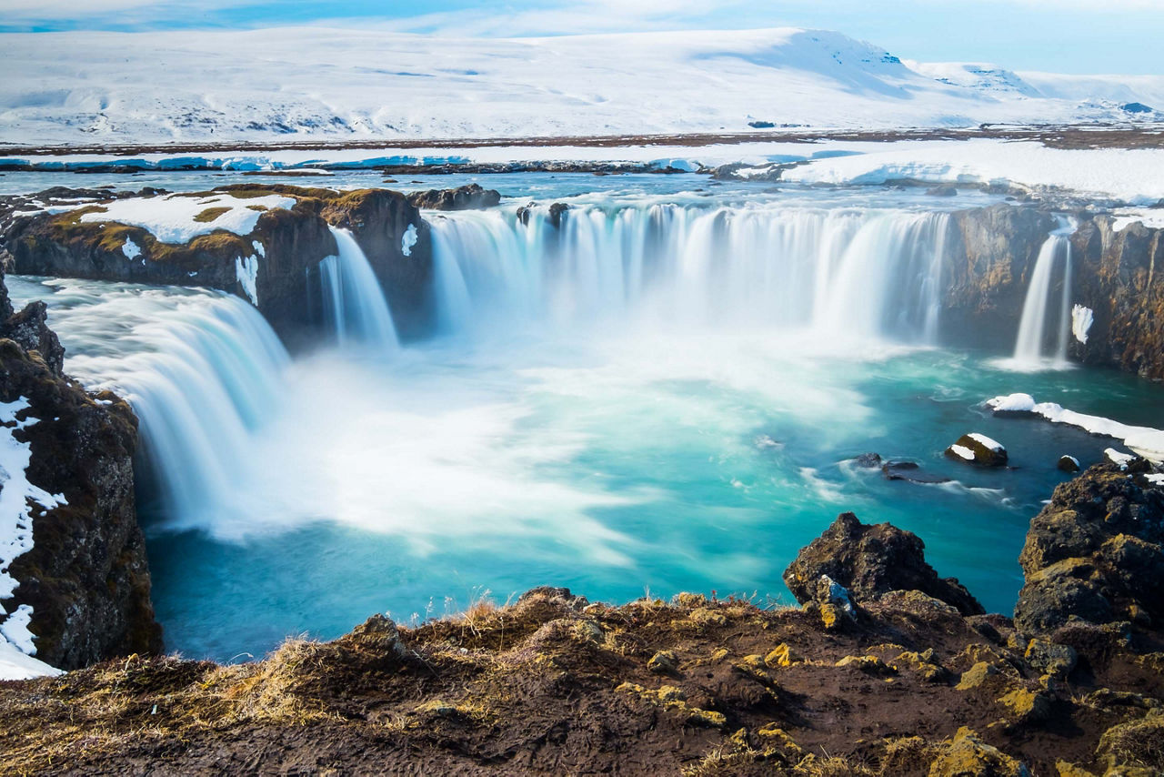 Iceland Godafoss Waterfall