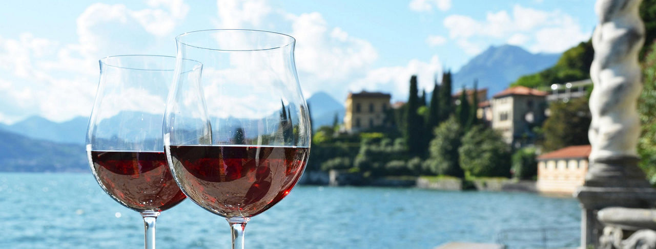 Glasses of Wine in Italy, Hero.