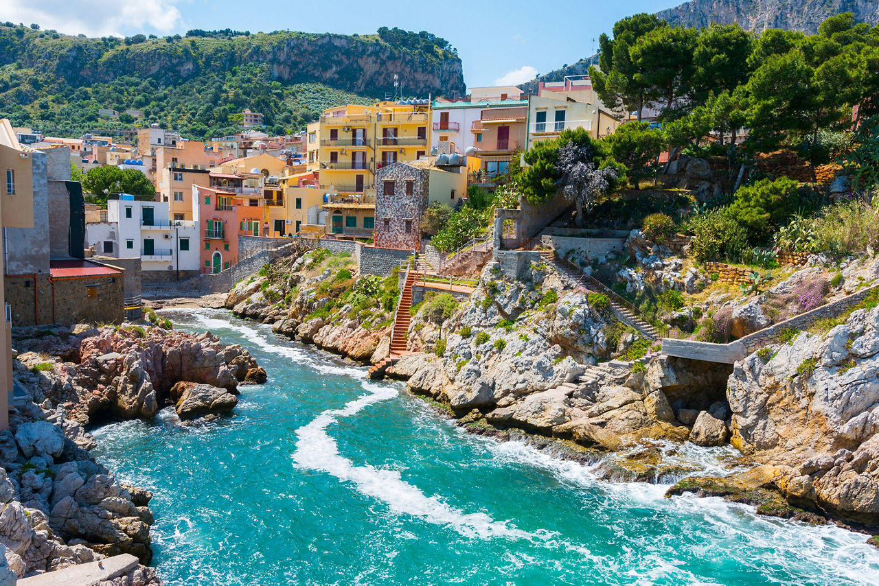 Italy Sicily Santa Flavia Coast Island