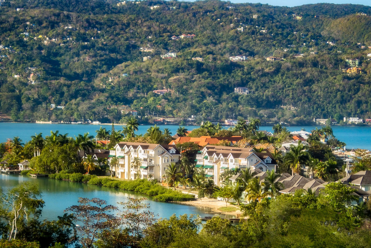 Panoramic View of Montego Bay, Jamaica.