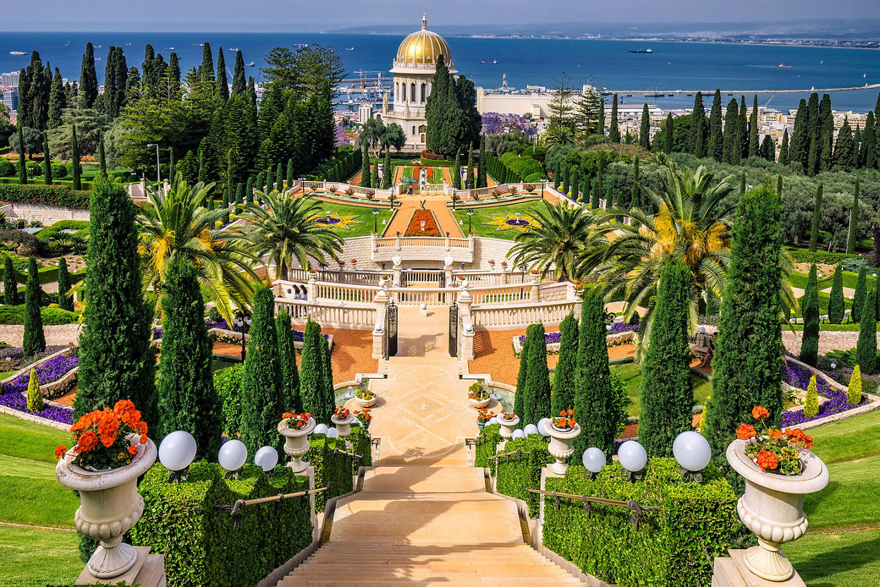 Israel Haifa Shrine of the Bab Gardens
