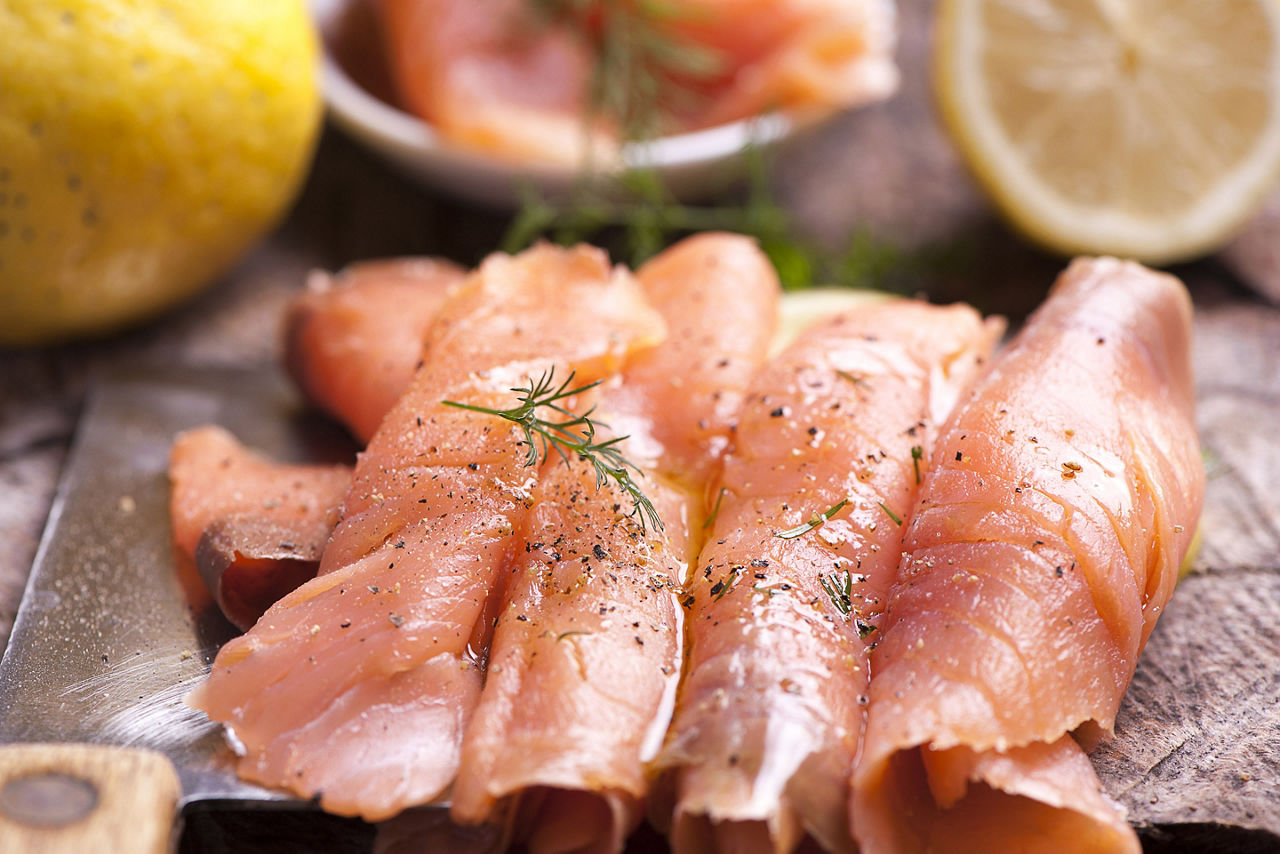 Mediterranean Sashimi Salmon Carpaccio