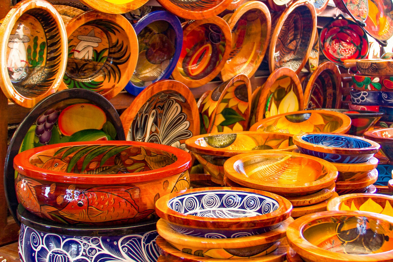 Mexican Pottery at a local market