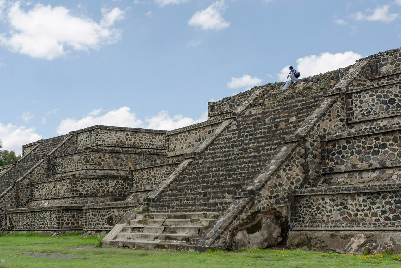 Mexico City Temple Steps Ancient Mexico City