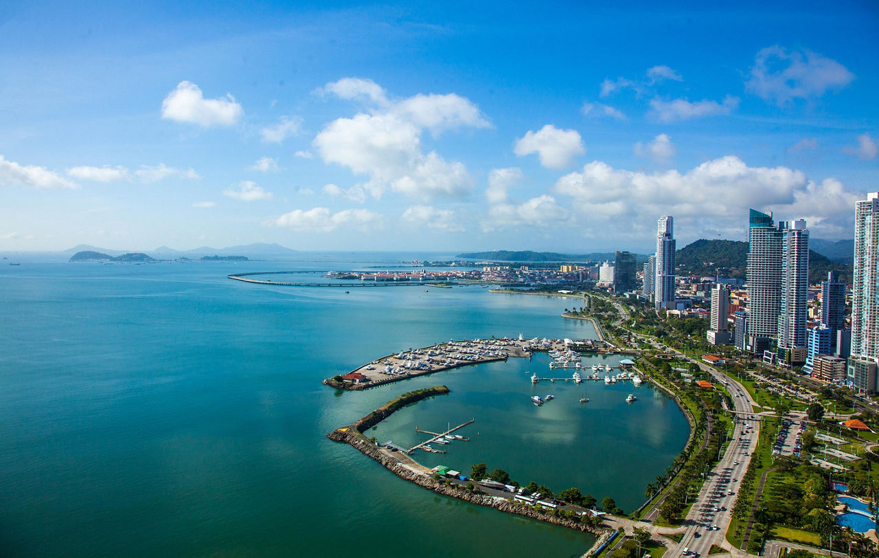 Aerial View of Casco Viejo in Panama
