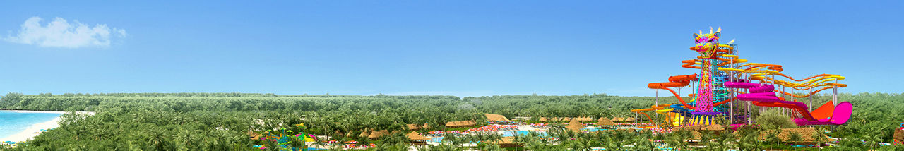 Perfect Day Mexico El Hideaway Aerial Skinny Banner