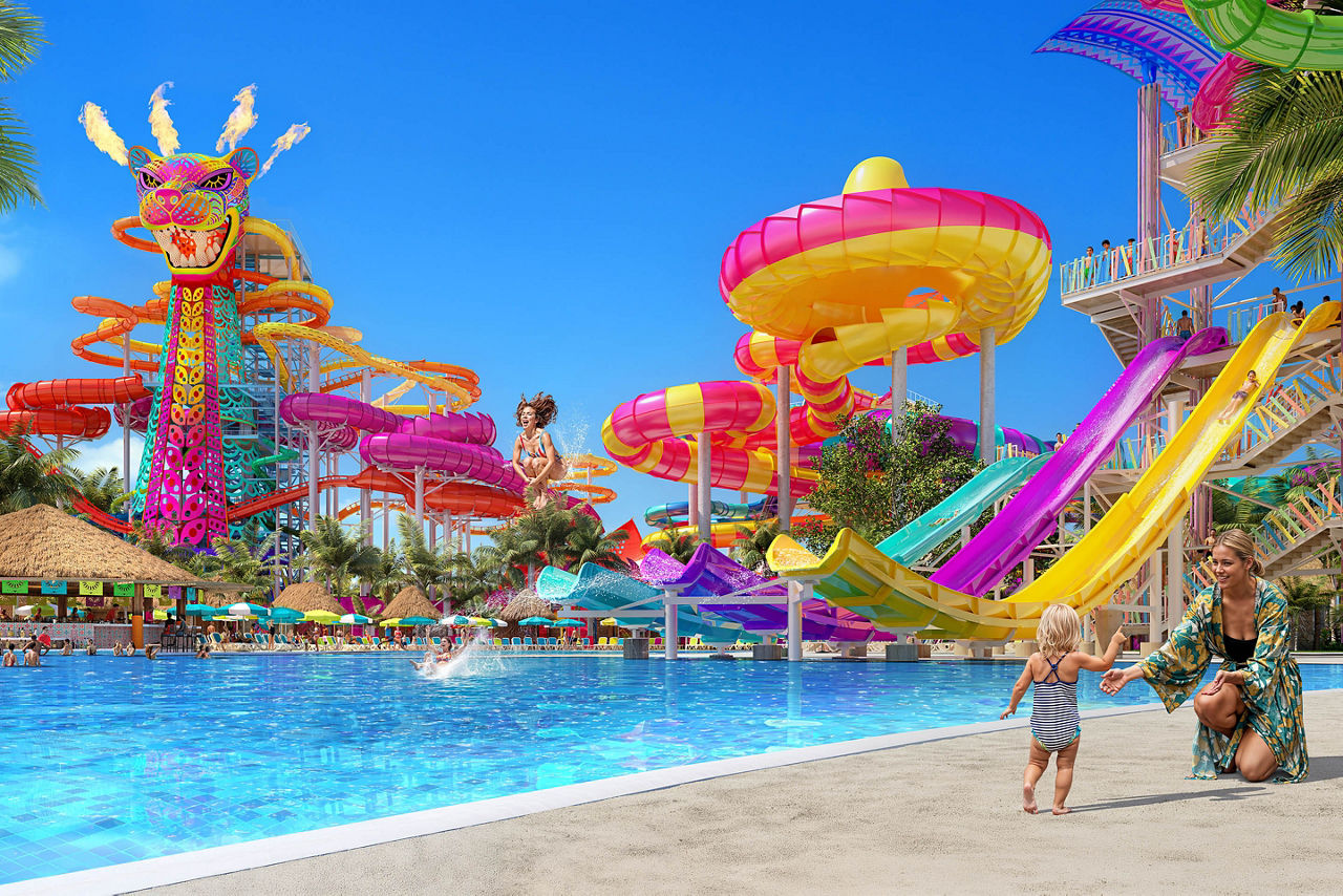 Perfect Day Mexico Mega Slides and Pool