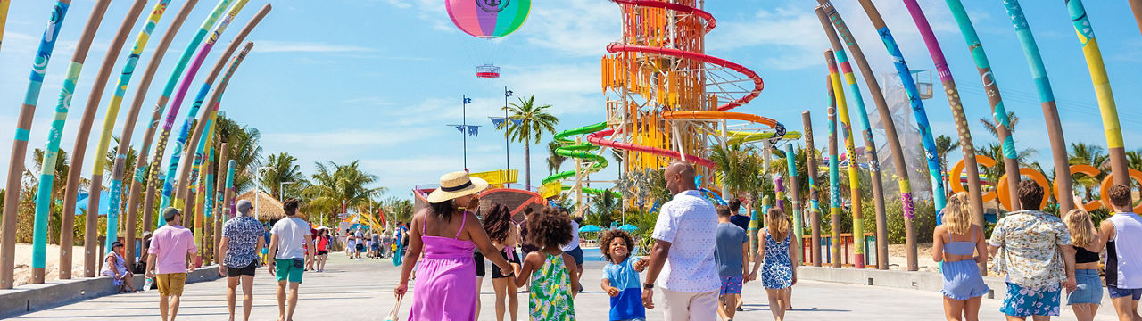 Family in Pier Entrance, Perfect Day at CocoCay