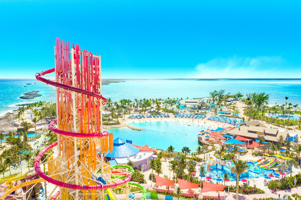 Perfect Day Coco Cay Aerial Island View
