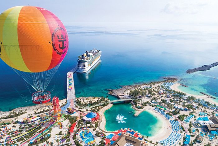 Aerial view of Perfect Day at CocoCay
