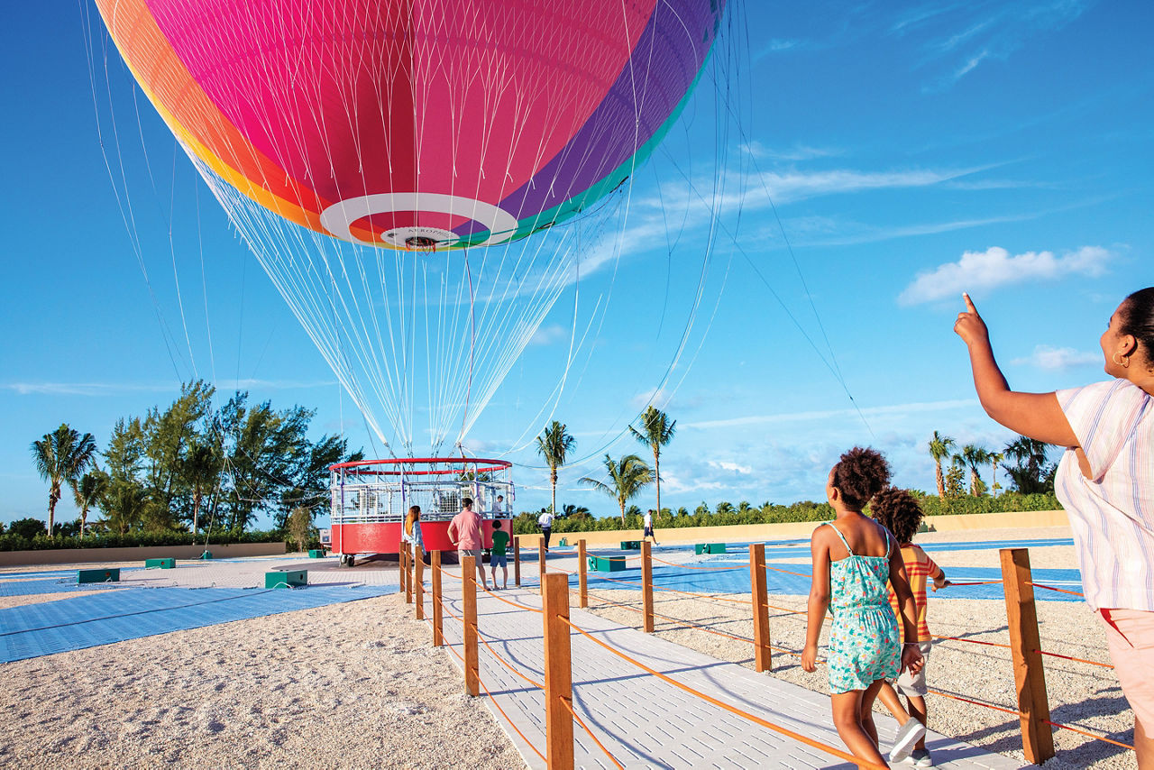 Perfect Day Coco Cay Up Up and Away Entering Balloon