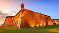 The majestic El Morro, once a military fort, is now a family gathering spot.