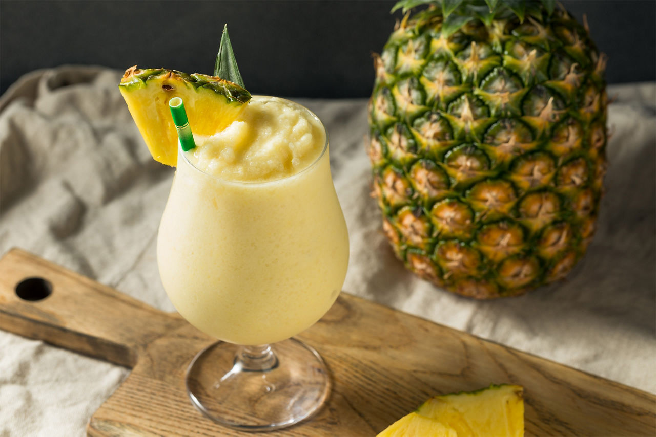 Frozen Pina Colada Cocktail
