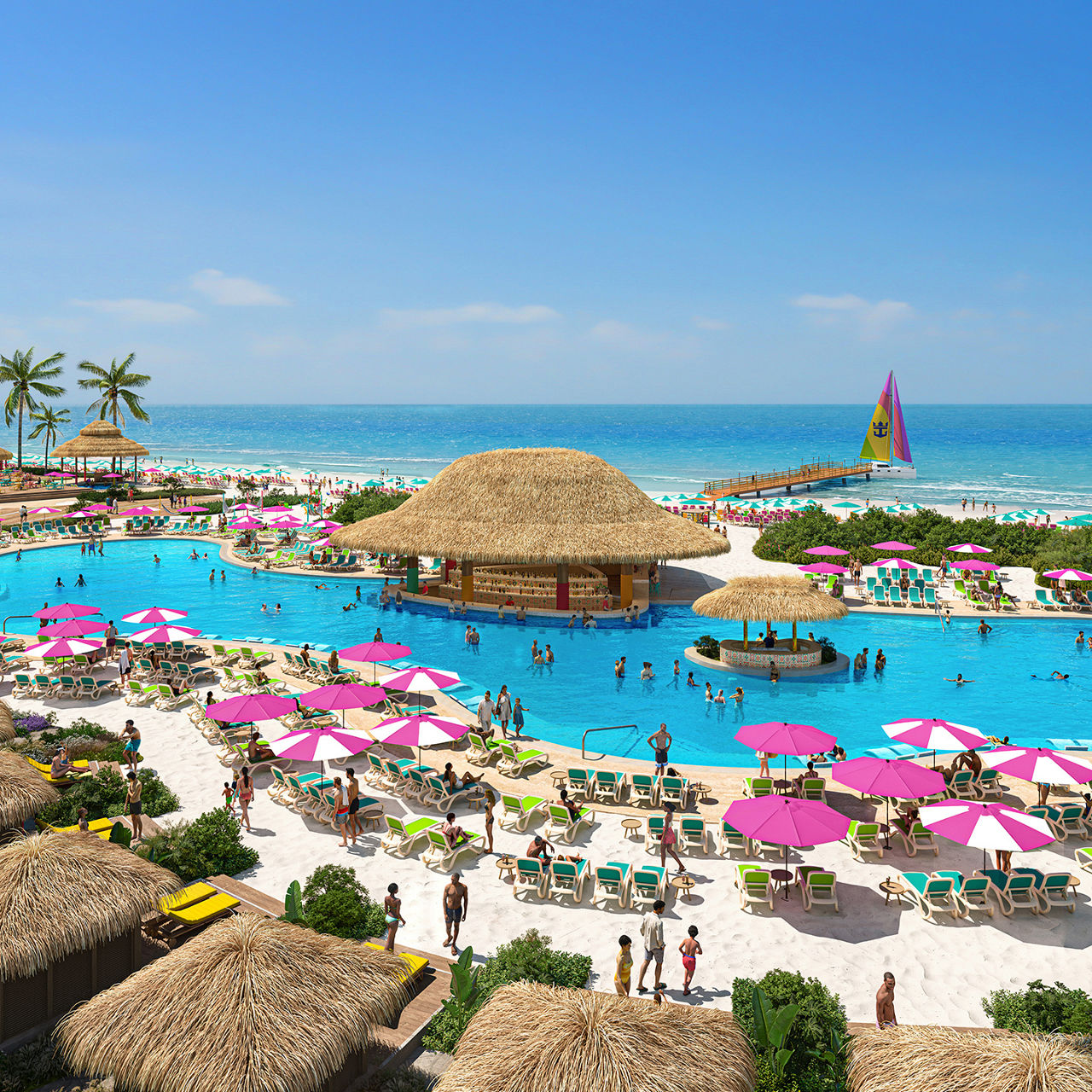 royal beach club cozumel pool and beach view 1440 1440