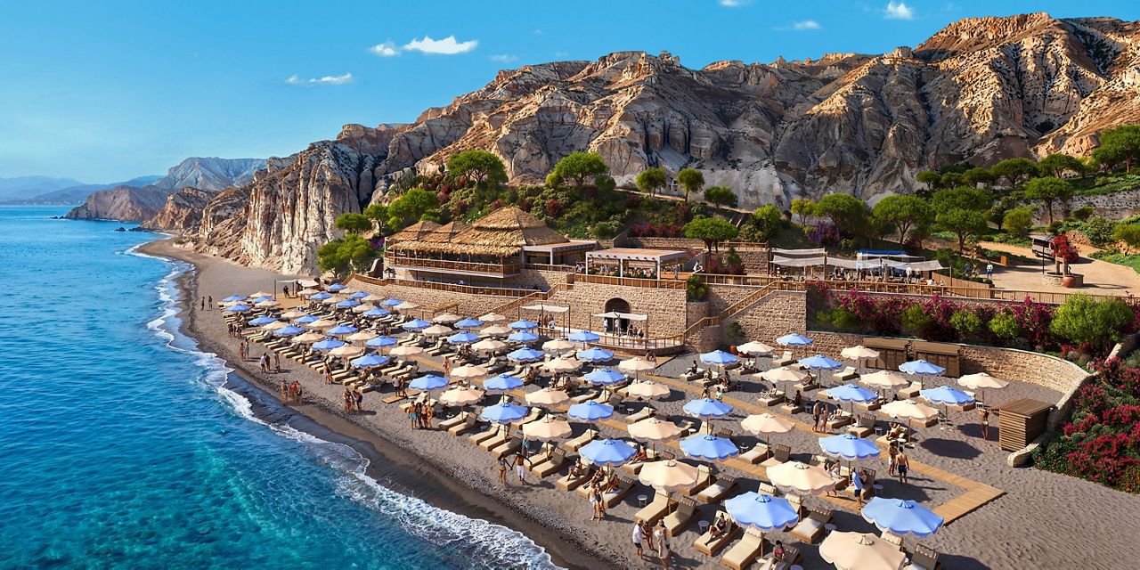 Santorini Beach Club render