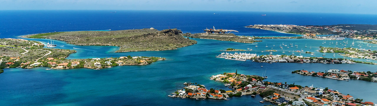 Caribbean ABC Islands Aerial View