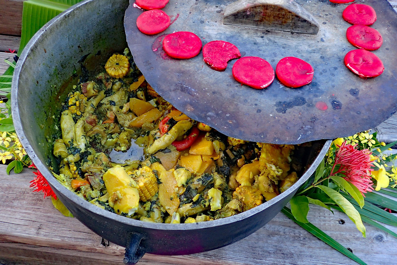 Gastronomía y recetas de Conkies y Cou Cou de Barbados