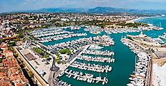  Antibes is a city located on the French Riviera or Cote d'Azur in France