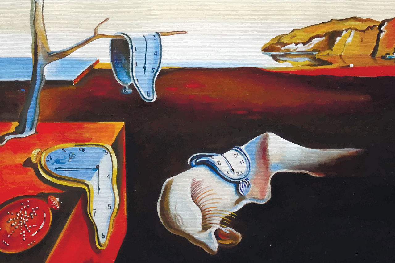 Digital Copy of The Persistence of Memory Painting by Salvador Dalí. Spain.
