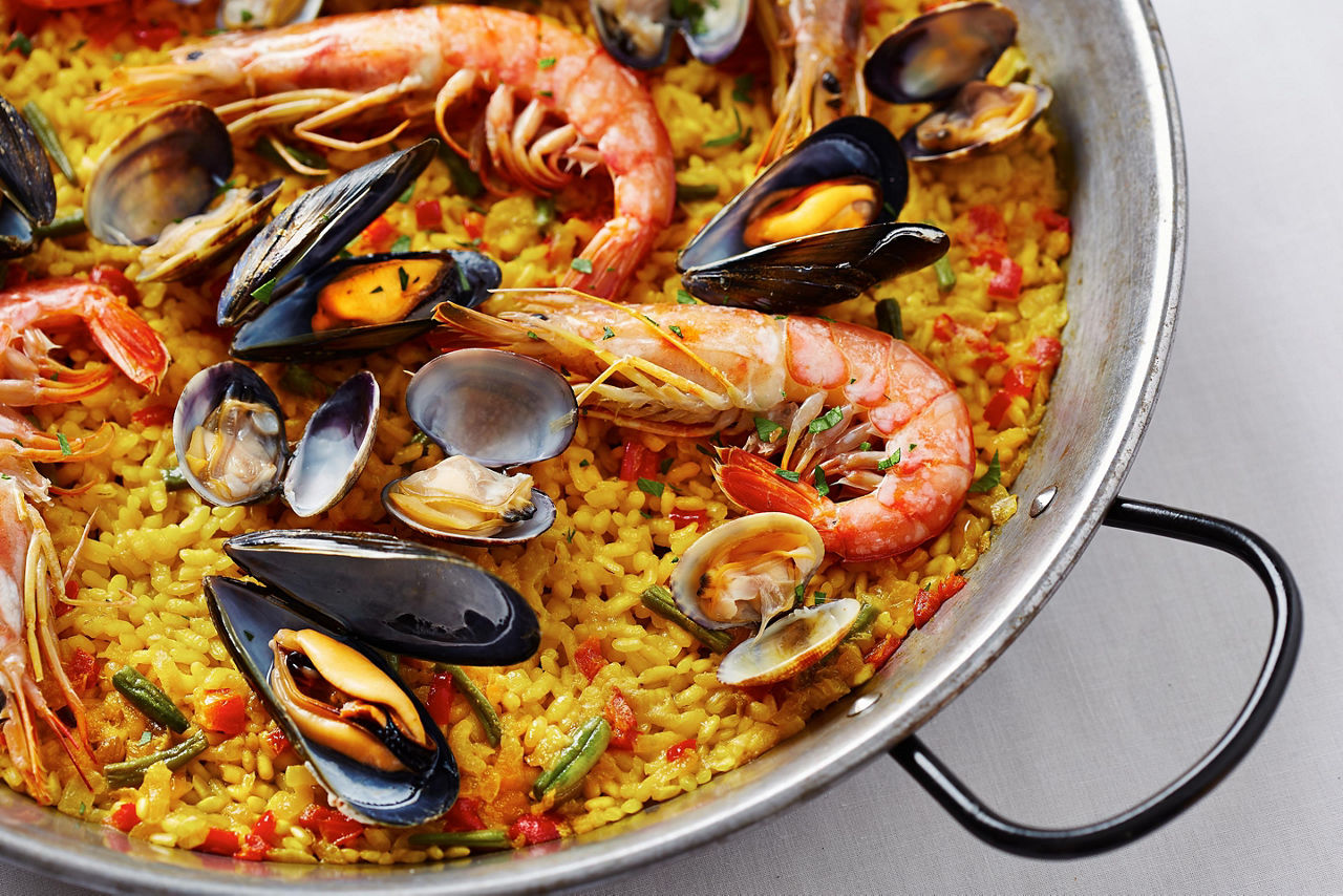 Delicious Spanish Seafood Paella