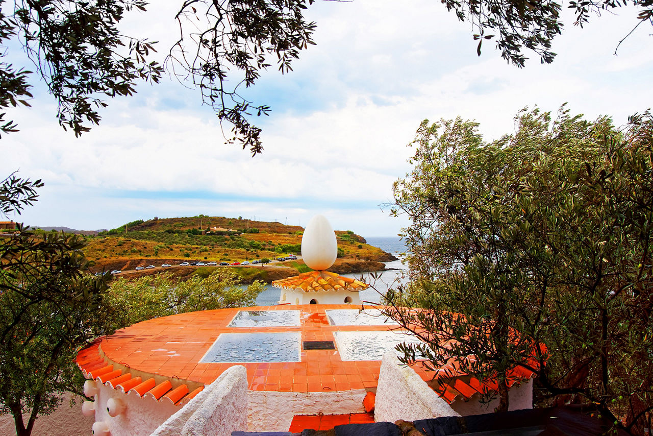 View of Salvador Dali’s home. Spain