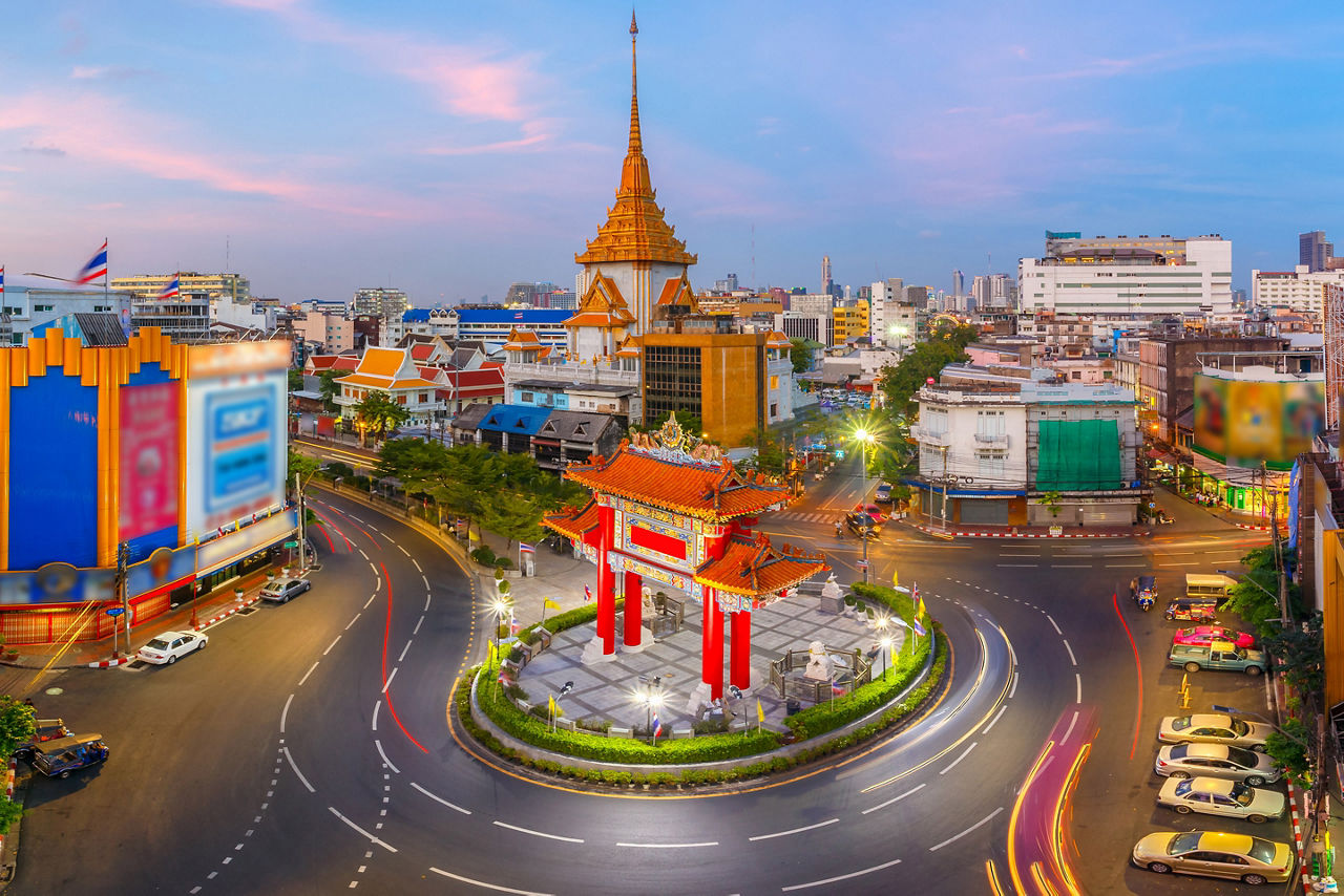 Chinatown Gate in Bangkok. Thailand.