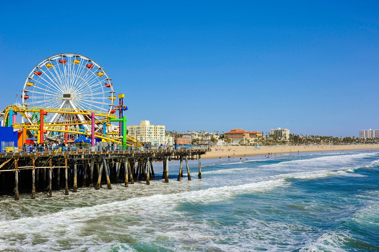 California Santa Monica Pier Ferris Wheel