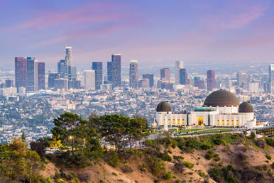 griffith park los angeles skyline