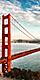 View seen when visiting the famous Golden Gate Bridge, San Francisco. California.