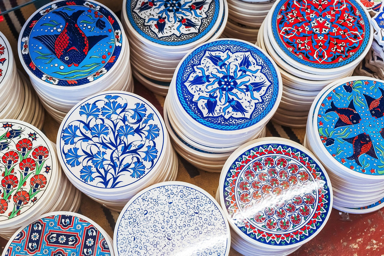 National products of Cypriots from ceramics in Cyprus. 