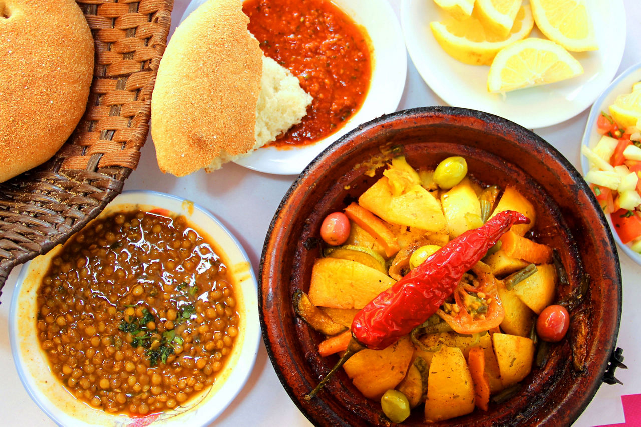 A dish of Tagine in Casablanca, Morocco