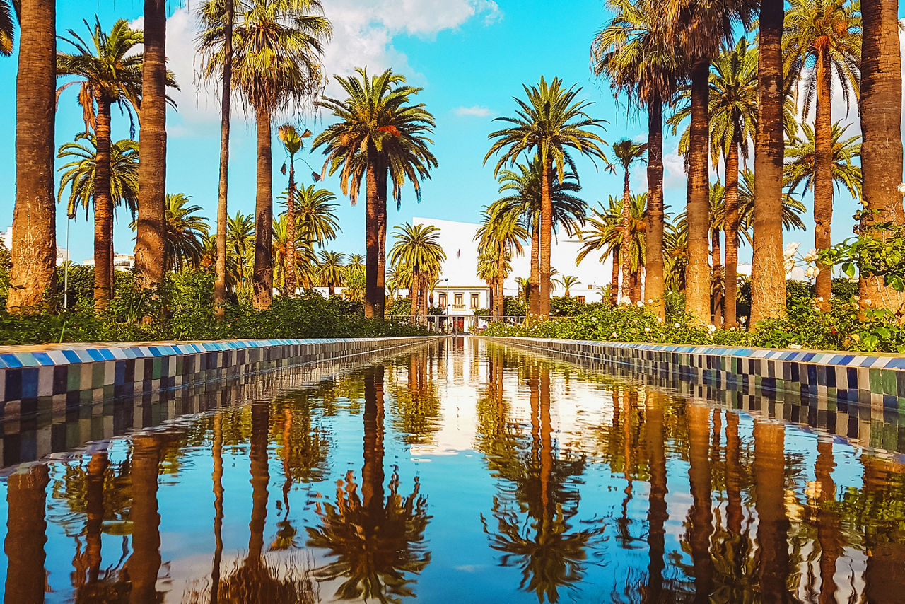 Arab League Park in Casablanca, Morocco