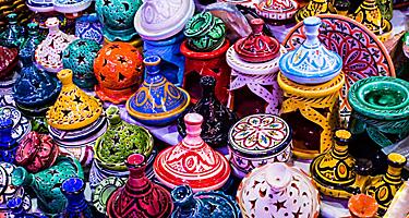 Handmade art souvenirs in Casablanca, Morocco