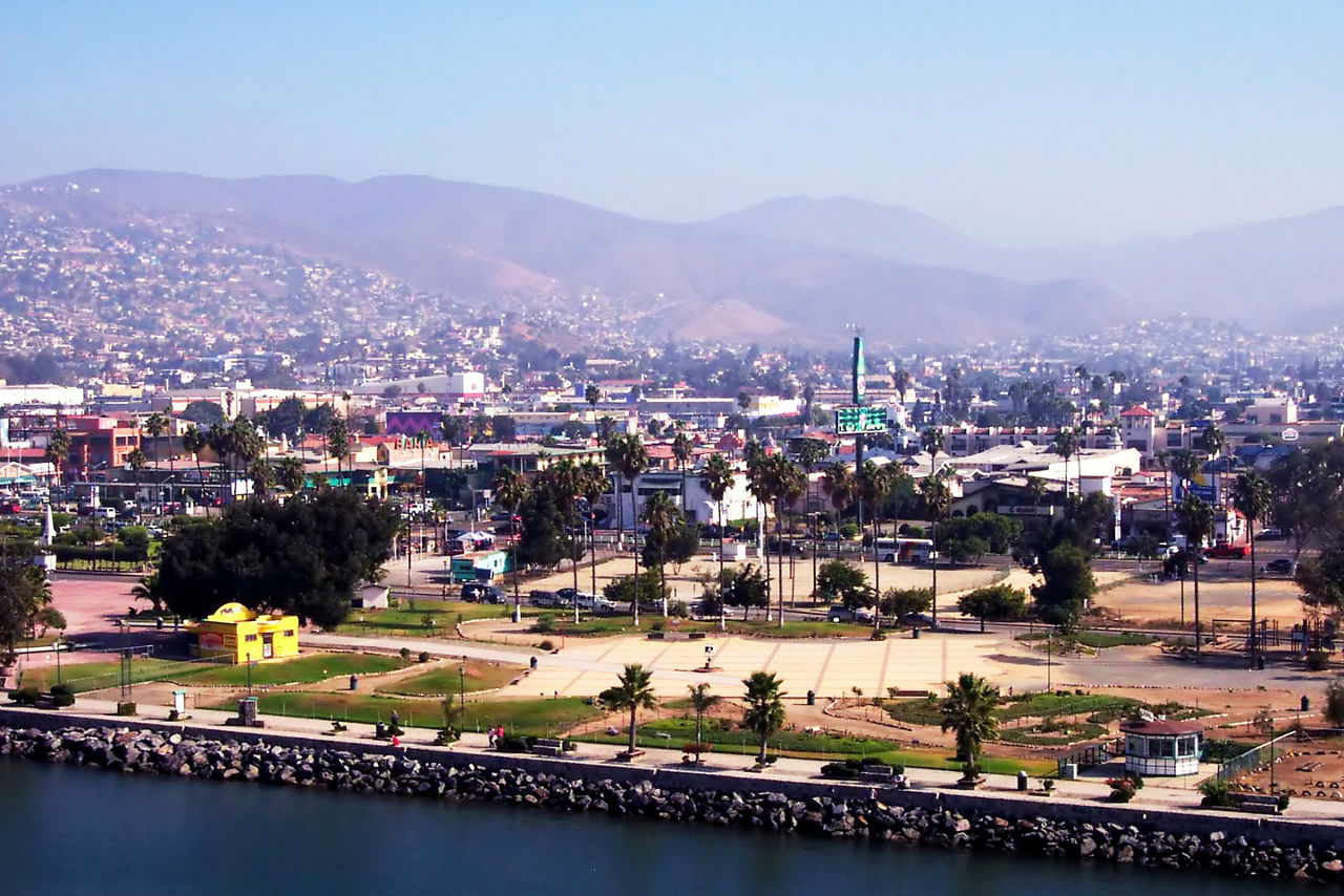 Aerial view of Ensenada. Mexico.