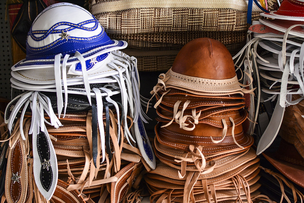 Shield yourself from Fortaleza's famous sun with a locally made hat bought at Fortaleza Central Market. 